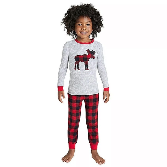 NEW EDDIE BAUER UNISEX KIDS 2 PC PJS HOLIDAY SLEEP SET PAJAMAS SIZE 3t,4t,6,7,8 - Picture 1 of 4
